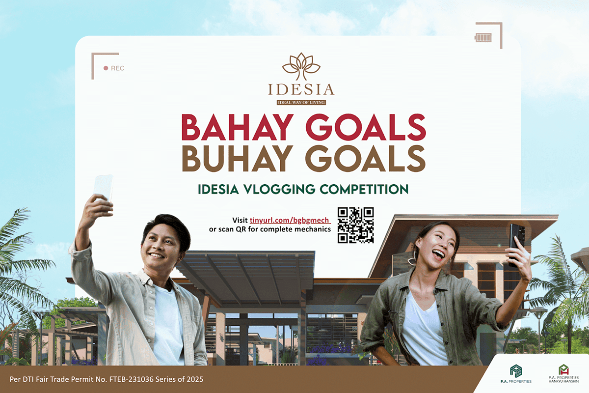 P.A. Properties Hankyu Hanshin launches Bahay Goals, Buhay Goals Vlogging Competition for Idesia Homebuyers